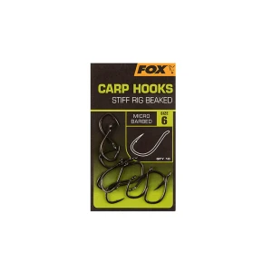 Carlige FOX Stiff Rig Beaked 10buc/plic Nr.6 Carlige FOX Stiff Rig Beaked 10buc/plic Nr.6