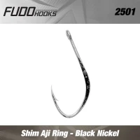 Carlige Fudo Shin Aji Ring Black Nickel Nr.5 12buc/plic     Carlige Fudo Shin Aji Ring Black Nickel Nr.5 12buc/plic