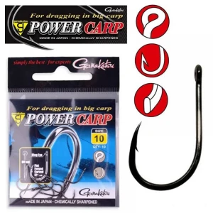 Carlige GAMAKATSU Power Carp Ring Eye NSB, Nr.16, 10buc/pac