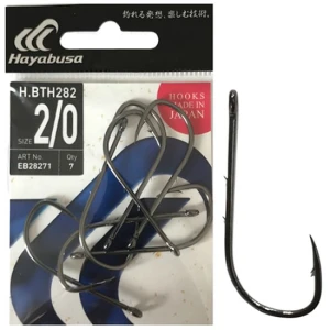 Carlige HAYABUSA BTH 282 BN Bait Holder Barbed Hook Nr.1, 8buc/pac