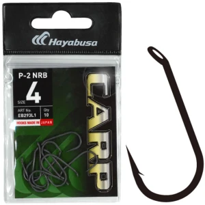 Carlige HAYABUSA P2 Nonreflective Black, Nr.4, 10buc/pac