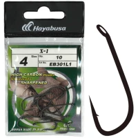 Carlige HAYABUSA X1 Nonreflective Black, Nr.4, 10buc/pac