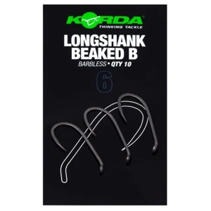 Carlige KORDA Long Shank Beaked, Barbless, Nr.8, 10buc/pac