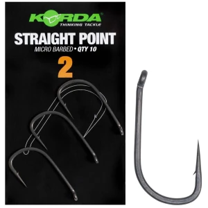 Carlige KORDA Straight Point Hook Micro Barbed Nr.4, 10buc/pac