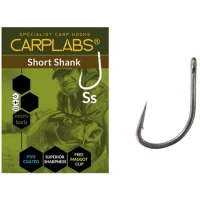 Carlige Konger Carplabs Short Shank Titanium Grey Ringed Nr.6, 6buc/plic