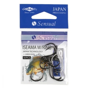 Carlige Mikado Sensual Iseama W/Ring Black Nickel Nr.4 10buc/plic Carlige Mikado Sensual Iseama W/Ring Black Nickel Nr.4 10buc/plic