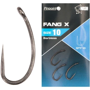 Carlige NASH Fang X Barbless, Size 4, 10buc/pac
