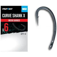Carlige NASH Pinpoint Curve Shank Micro Barbed, Nr.2, 10buc/pac