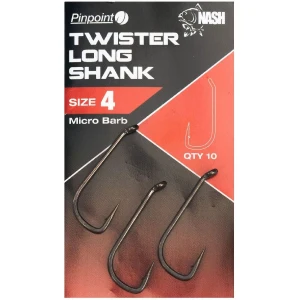 Carlige NASH Twister Long Shank Micro Barb, Size 5, 10buc/pac