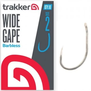Carlige Trakker Wide Gape Hooks Barbless, Nr.4, 10buc/pac Carlige Trakker Wide Gape Hooks Barbless, Nr.4, 10buc/pac