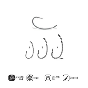 Carlige VMC 7026 Mystic Carp Long Curve Shank Nr.8