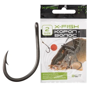 Carlige X-FISH Hair Rig Hooks, Nr.4, 8buc/pac