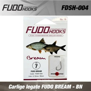 Carlige legate FUDO BREAM - BN 5 0.14 mm/ 85 cm