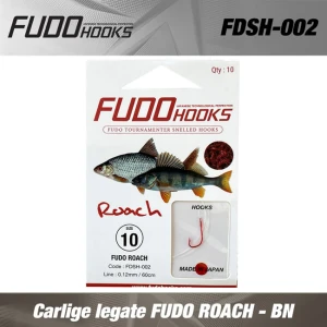 Carlige legate FUDO ROACH - BN 8 0.14 mm/ 60 cm