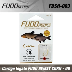 Carlige legate FUDO SWEET CORN - GD NR 14 0.14 mm/ 70 cm