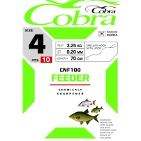 Carlige Cobra Cnf100 Feeder Legate Nr.6 Fir 0.18mm 10buc/plic Carlige Cobra Cnf100 Feeder Legate Nr.6 Fir 0.18mm 10buc/plic