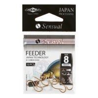 Carlige Mikado Sensual Feeder 9307f Nr. 14 Black N. 10buc/plic Carlige Mikado Sensual Feeder 9307f Nr. 14 Black N. 10buc/plic