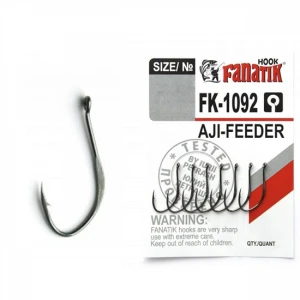 Carlig Fanatik FK-1092 No.10 Aji-Feeder 8buc/plic Carlig Fanatik FK-1092 No.10 Aji-Feeder 8buc/plic