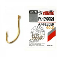 Carlige Fanatik Fk-1092g No.4 Aji-feeder Gold 8buc/plic