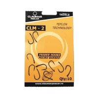 Carlige Feeder Claumar Clm-2 Micro Barbed Teflon Technology 10buc/plic Nr 8 Carlige Feeder Claumar Clm-2 Micro Barbed Teflon Technology 10buc/plic Nr 8