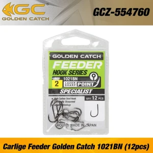 Carlige Feeder Golden Catch 1021BN Nr 10, 12buc Carlige Feeder Golden Catch 1021BN Nr 10, 12buc
