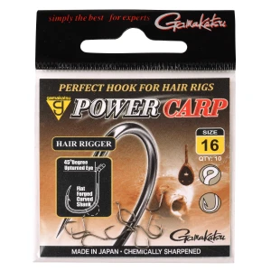 Carlige Gamakatsu Power Carp Hair Rigger 10 buc plic. Nr.8 Carlige Gamakatsu Power Carp Hair Rigger 10 buc plic. Nr.8