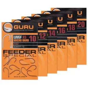 Carlige Guru Feeder Special XS Eyed, Nr.14, 10buc/pac Carlige Guru Feeder Special XS Eyed, Nr.14, 10buc/pac