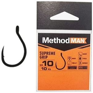 Carlige KONGER Methodman Supreme Grip Titanium Grey, Nr.10, 10buc/pac Carlige KONGER Methodman Supreme Grip Titanium Grey, Nr.10, 10buc/pac