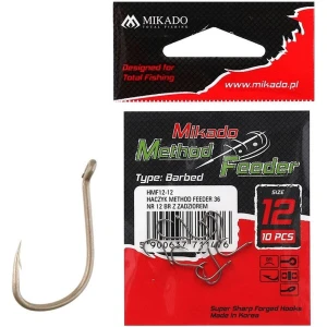 Carlige Mikado Method Feeder BN 36, Nr.8, 10buc/plic Carlige Mikado Method Feeder BN 36, Nr.8, 10buc/plic