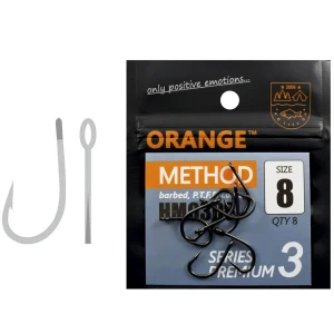 Carlige Orange Method PTFE Coated Premium Series 3, Nr.18, 8buc/pac Carlige Orange Method PTFE Coated Premium Series 3, Nr.18, 8buc/pac