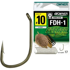 Carlige Owner FDH-1 Amano Tenkara W/Eye Brown, Nr.14, 17buc/pac Carlige Owner FDH-1 Amano Tenkara W/Eye Brown, Nr.14, 17buc/pac