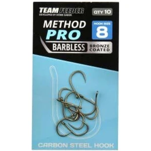 Carlige Team Feeder By Dome Method Pro Barbless, Nr.6, 10buc/pac