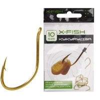 Carlige X-FISH Corn Hooks Nr.10, 8buc/pac