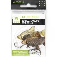 Carlige X-FISH Silver Fish Hooks Nr.8, 8buc/pac
