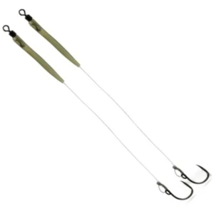 Carlige Legate ZEBCO Trophy Z-Carp Stiff-D Rig, 20lbs, Nr.6, 20cm, 2buc/pac
