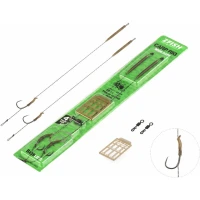 Carlige Legate ZFISH Crap Ready Rig Barbless, Nr. 4, 20cm, 2buc/pac