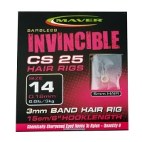 Carlige Legate Maver Invincible Cs25 Banded 16 0.16mm 8/plic