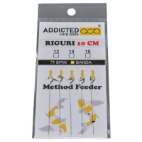 Carlige Legate ADDICTED Carp Baits, Nr.12, 10cm, 5buc/pac