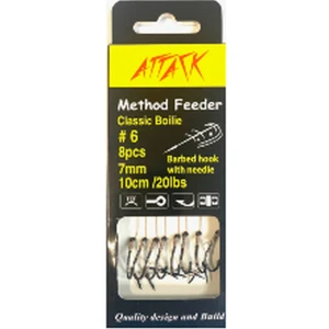 Carlige Legate ATTACK Method Feeder Rig Classic Boilie Spike, 10cm, Nr.8, 20lbs, 8buc/pac Carlige Legate ATTACK Method Feeder Rig Classic Boilie Spike, 10cm, Nr.8, 20lbs, 8buc/pac
