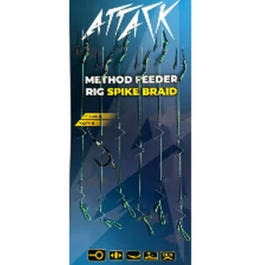 Carlige Legate ATTACK Method Feeder With Spike, 7mm, Nr.10, 6buc/pac