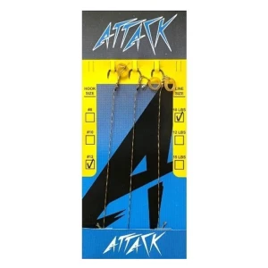 Carlige Legate Attack Feeder Rig Pellet Band Braid Line, 15lbs, Nr.12, 3buc/plic