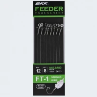 Carlige Legate Bkk Ft-1 Method Bait Band Feeder Rig 10cm, Nr.8, 0.25mm, 8buc/pac Carlige Legate Bkk Ft-1 Method Bait Band Feeder Rig 10cm, Nr.8, 0.25mm, 8buc/pac