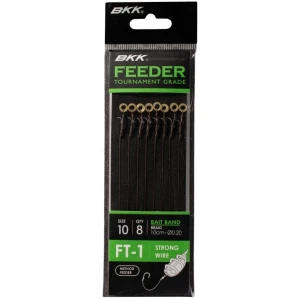 Carlige Legate BKK FT-1 Method Bait Band SS, 10cm, Nr.12, 0.18mm, 8buc/pac