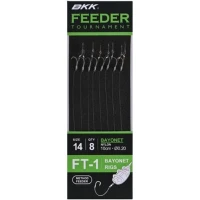 Carlige Legate Bkk Ft-1 Method Bayonet Feeder Rig 10cm, Nr.8, 0.20mm, 8buc/pac
