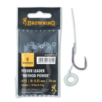 Carlige Legate Browning Nr.16 10cm Fir 0.20mm Feeder Leader Method Power Pellet Band Carlige Legate Browning Nr.16 10cm Fir 0.20mm Feeder Leader Method Power Pellet Band