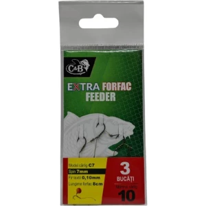 Carlige Legate C&B Method Feeder Rig C-7 Spin, 8cm, Nr. 14, 3buc/pac
