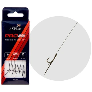 Carlige Legate CARP EXPERT Method Feeder Bait Sting Rig, Carlig Nr.10, Spin 10mm, Fir 0.15mm, 6buc/pac Carlige Legate CARP EXPERT Method Feeder Bait Sting Rig, Carlig Nr.10, Spin 10mm, Fir 0.15mm, 6buc/pac