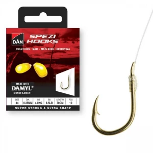 Carlige Legate DAM No.8 70cm 0.20mm New Spezi Sweetcorn Carlige Legate DAM No.8 70cm 0.20mm New Spezi Sweetcorn