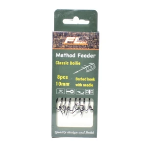 Carlige Legate FL Method Feeder Cu Spin 7mm Carlig Classic Boilie Nr 12 8Buc/Set