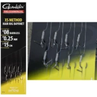 Carlige Legate GAMAKATSU XS Method Hair Rig Bayonet, Nr.12, 0.21mm, 8buc/pac
